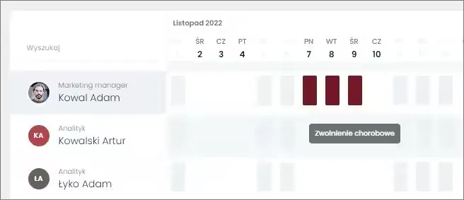 zwolnienie